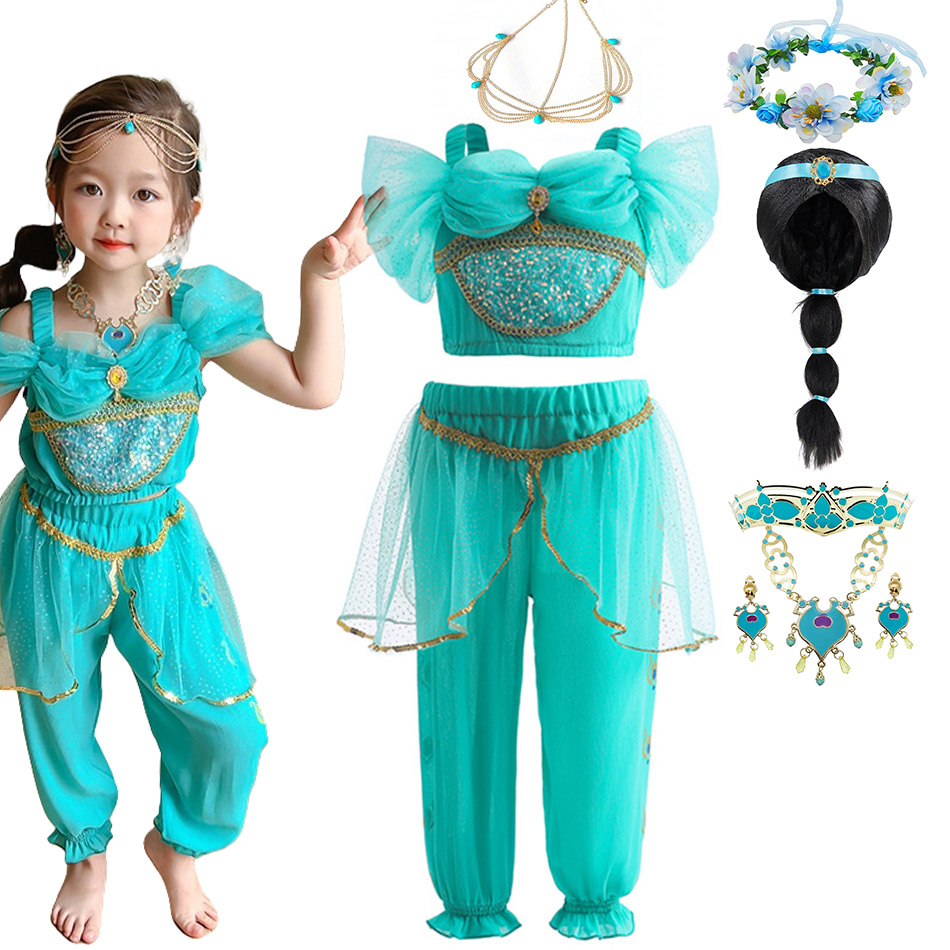 Baby Q Clothing - Jasmine Princess Sets Girls Cartoon Role