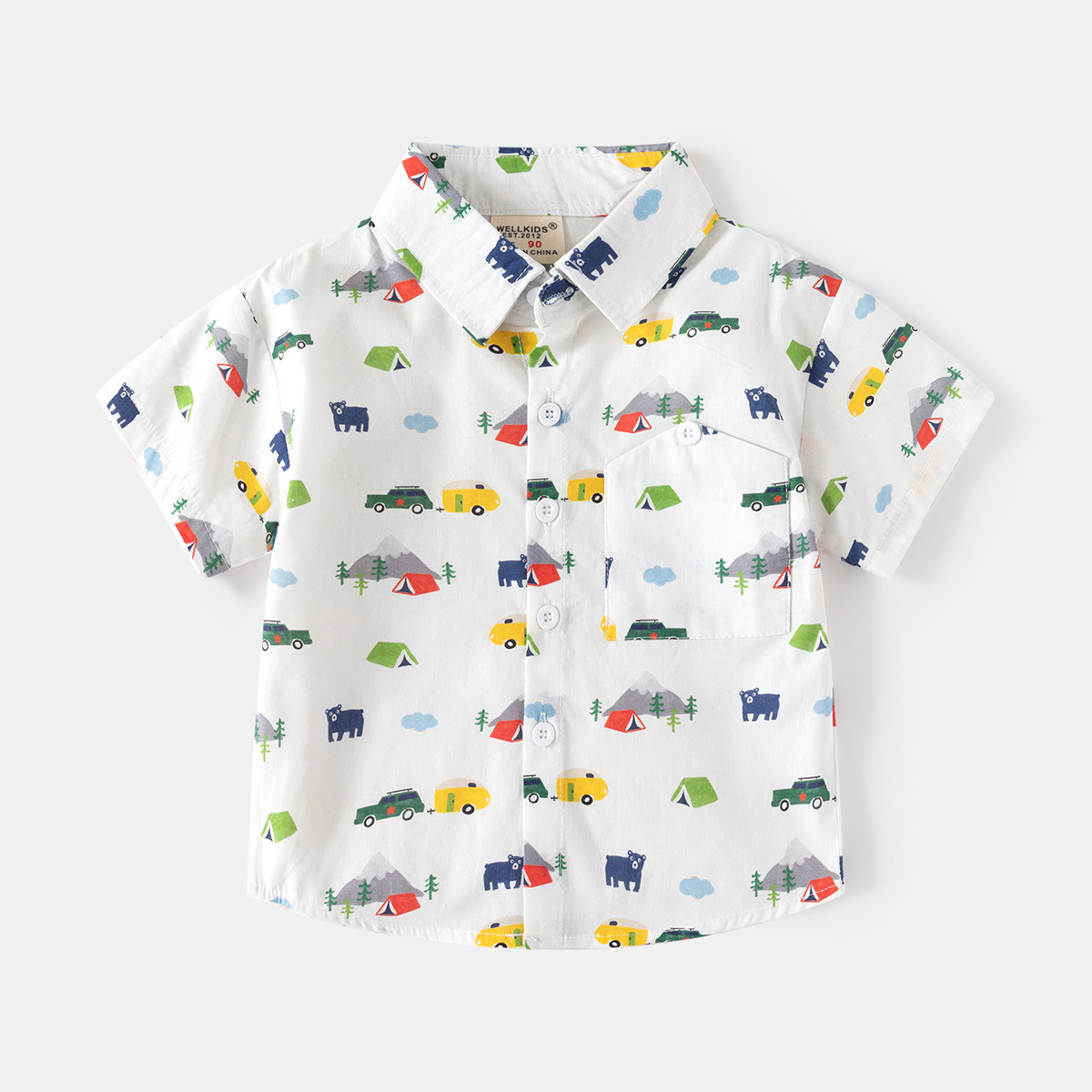 Boys' printed shirt 2025 summe - đánh giá và giá Baby Clothing Korea