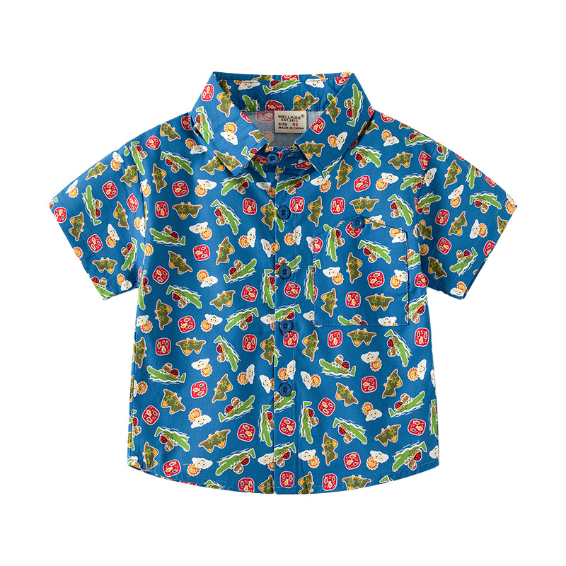 Boys' printed shirt 2025 summe - đánh giá và giá Baby Clothing Korea