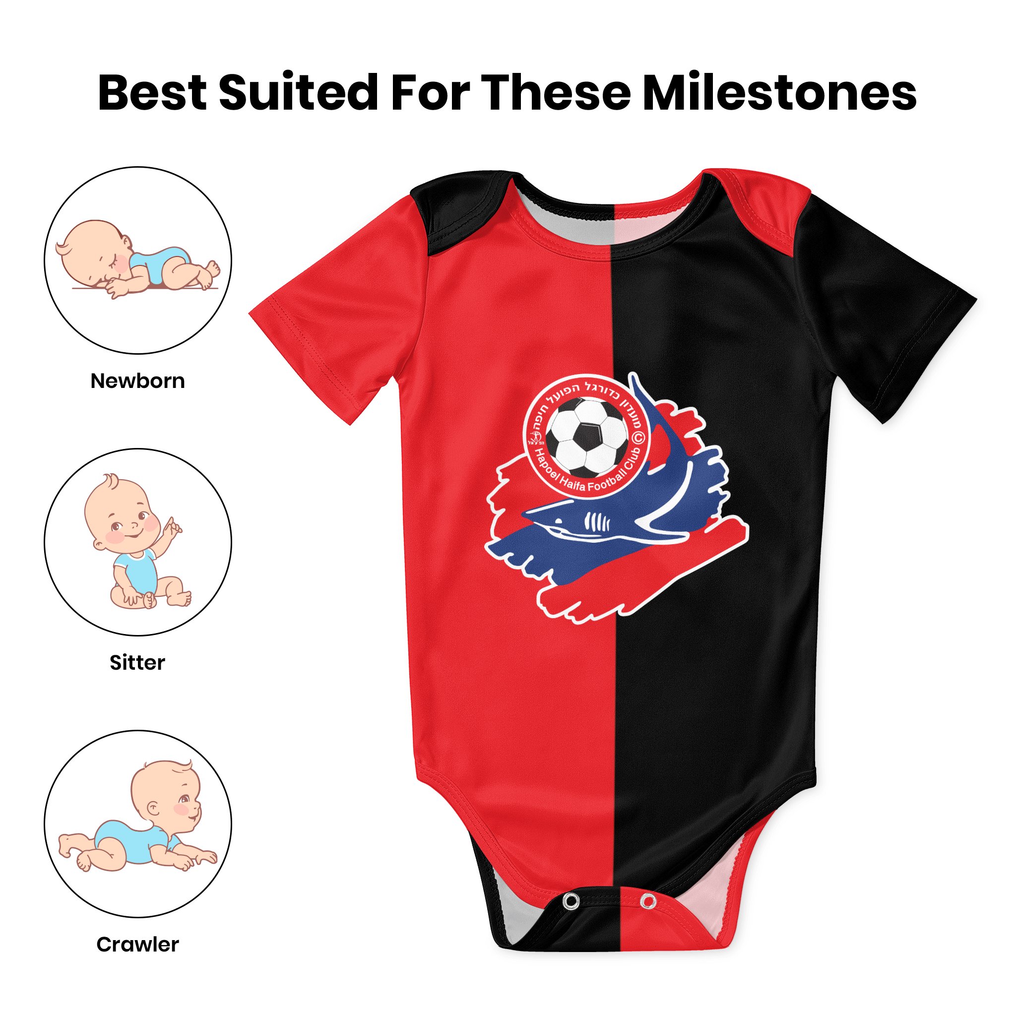 Hapoel Haifa Baby Bodysuit Uni - đánh giá và giá Baby Clothing Discount
