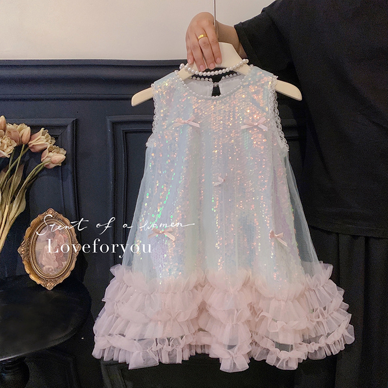 Girls Dress Summer New Childre - đánh giá và giá Baby Clothing High End