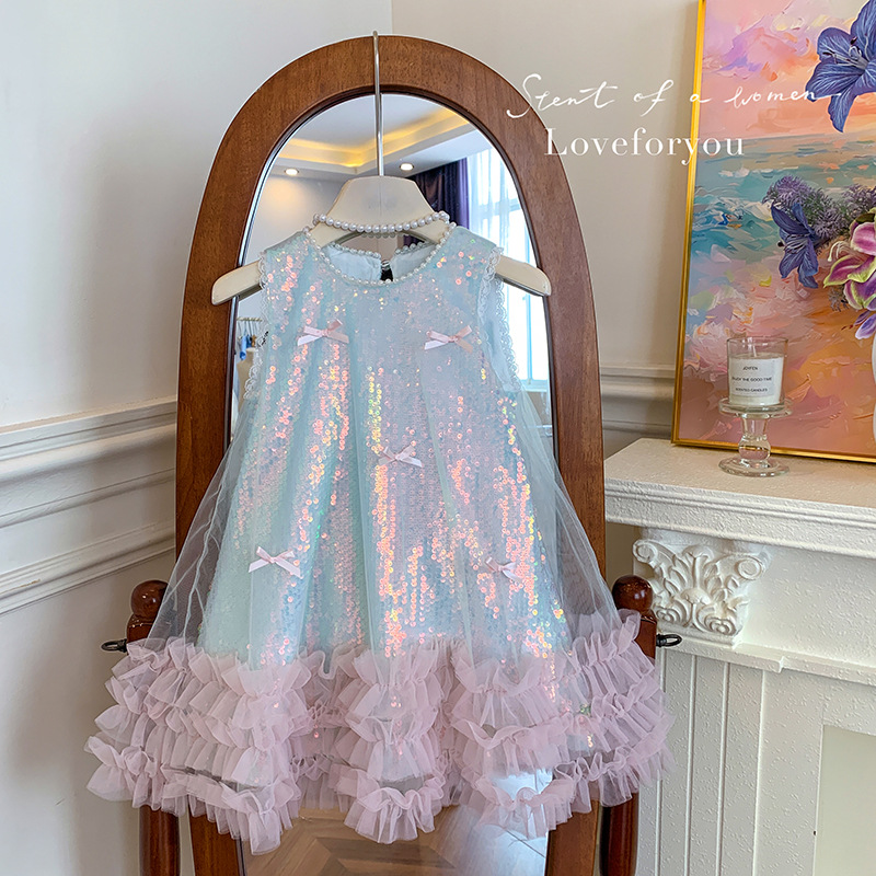 Girls Dress Summer New Childre - đánh giá và giá Baby Clothing High End