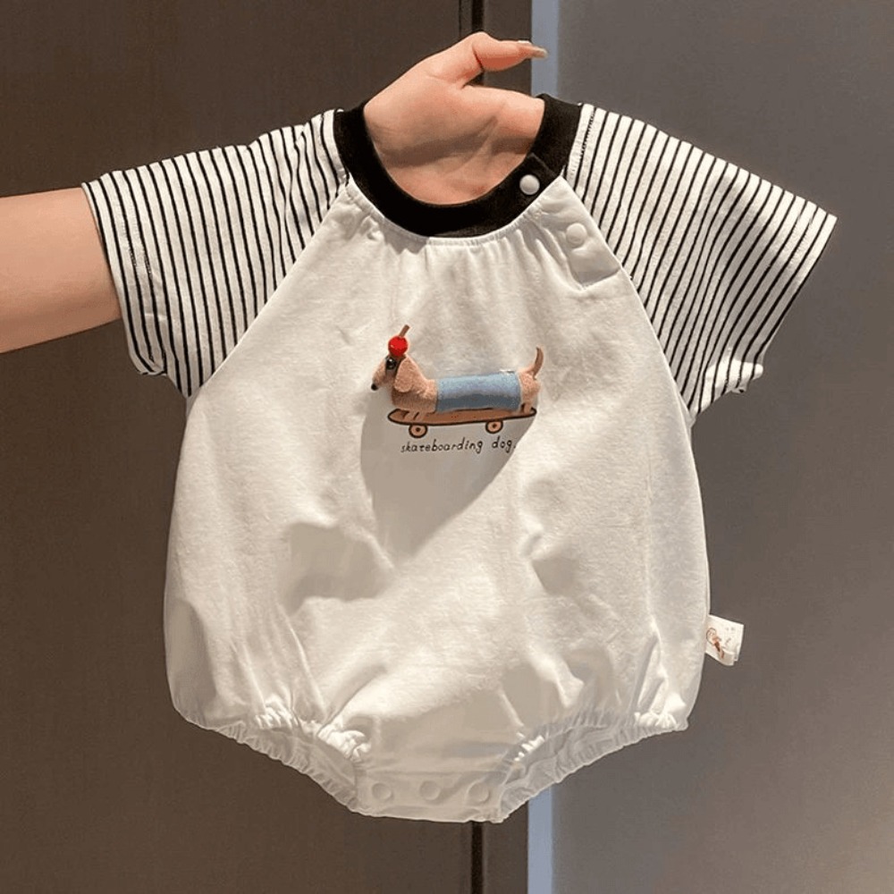 Summer Baby Bodysuit Cartoon S - đánh giá và giá Baby Clothing Korea